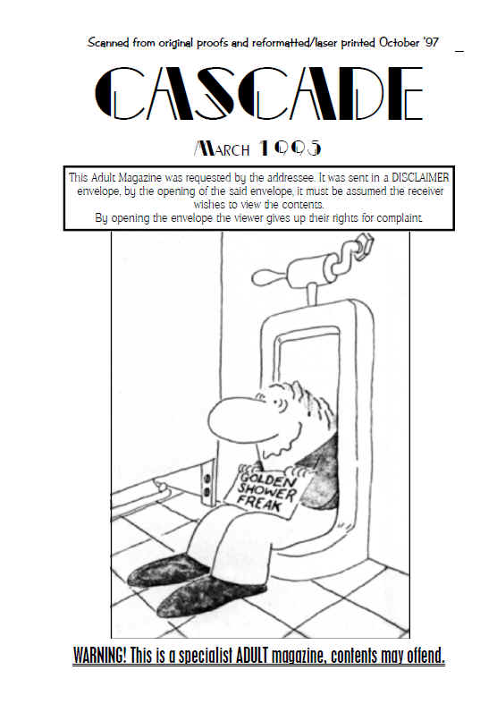 cascade knicker wetting magazine from march 1995