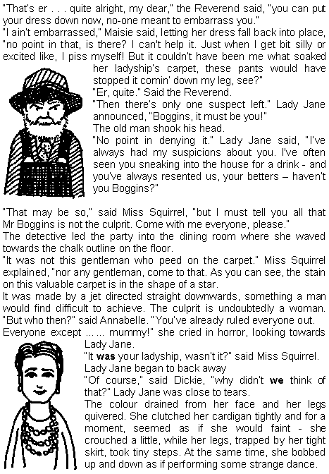 a family pissing game a cluedo mystery page 5 WHO DUNNIT?