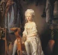 picture of victorian lady using toilet in long dress